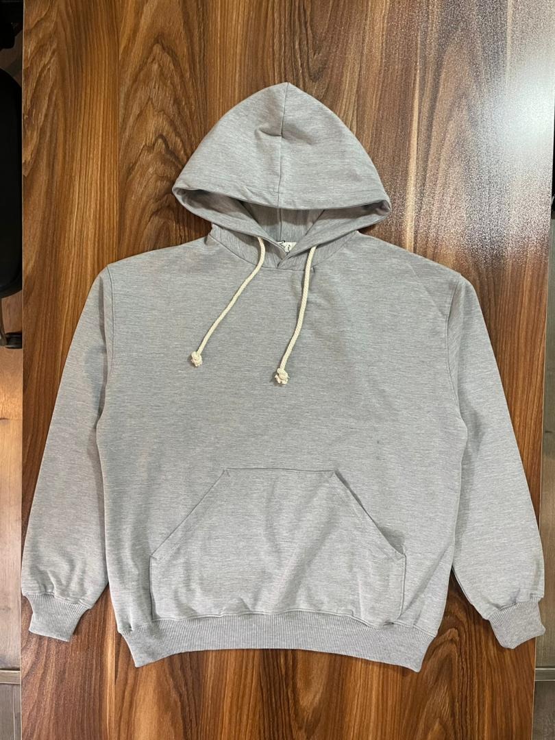 هودی اسپورت رنگ طوسی پشت کرکی دراس