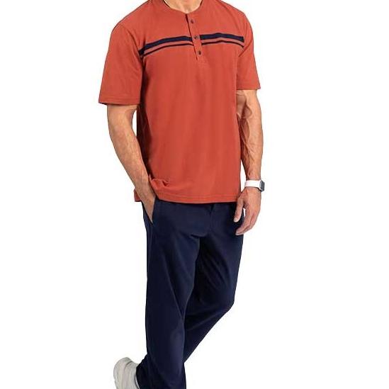 ست تیشرت یقه گرد وشلوار راحتی مردانه