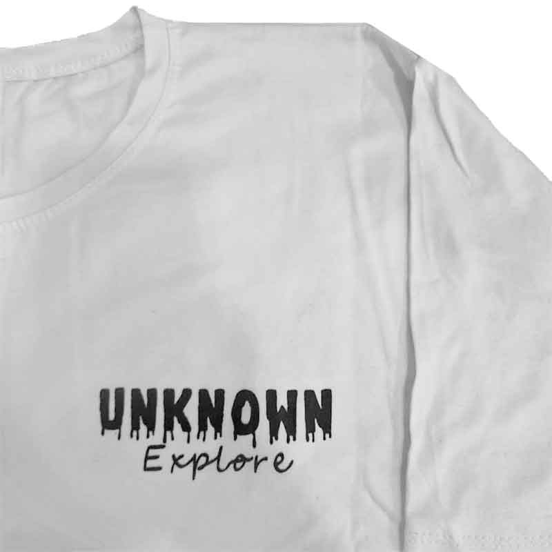 تیشرت نخی رنگ سفید طرح چاپی خرسی