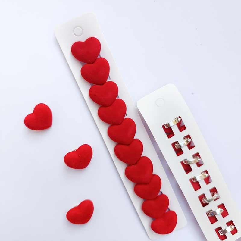 قفل مو مخملی قرمز