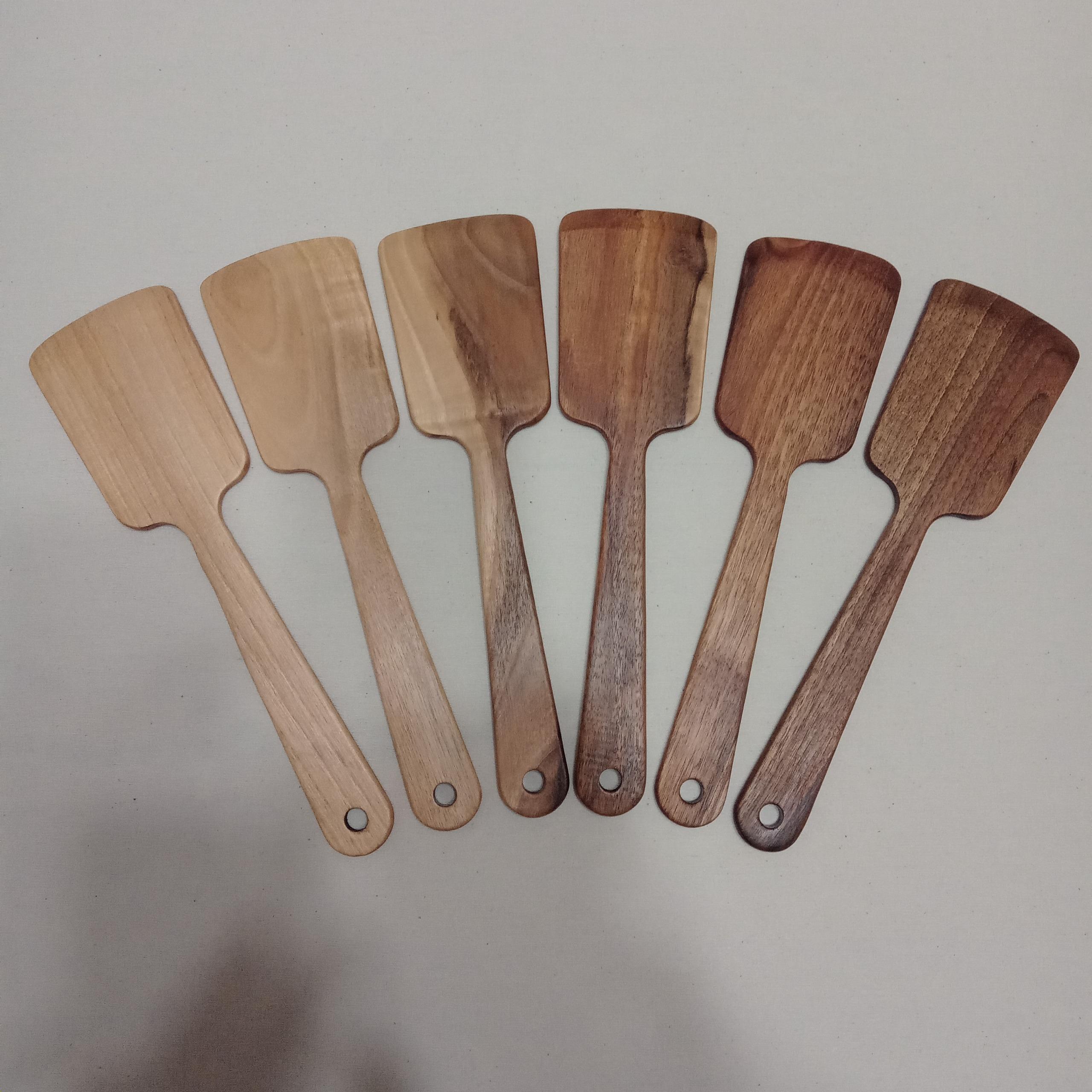 کفگیر چوب گردو 2 عددی