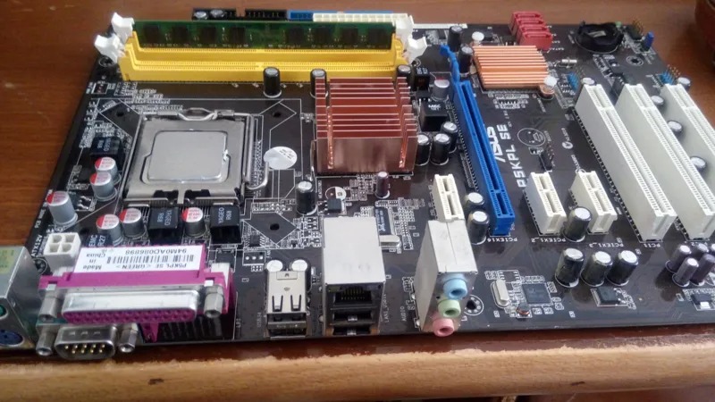 مادربرد ایسوس p5kpl-seرم 2 گیگ و cpu دوهسته
