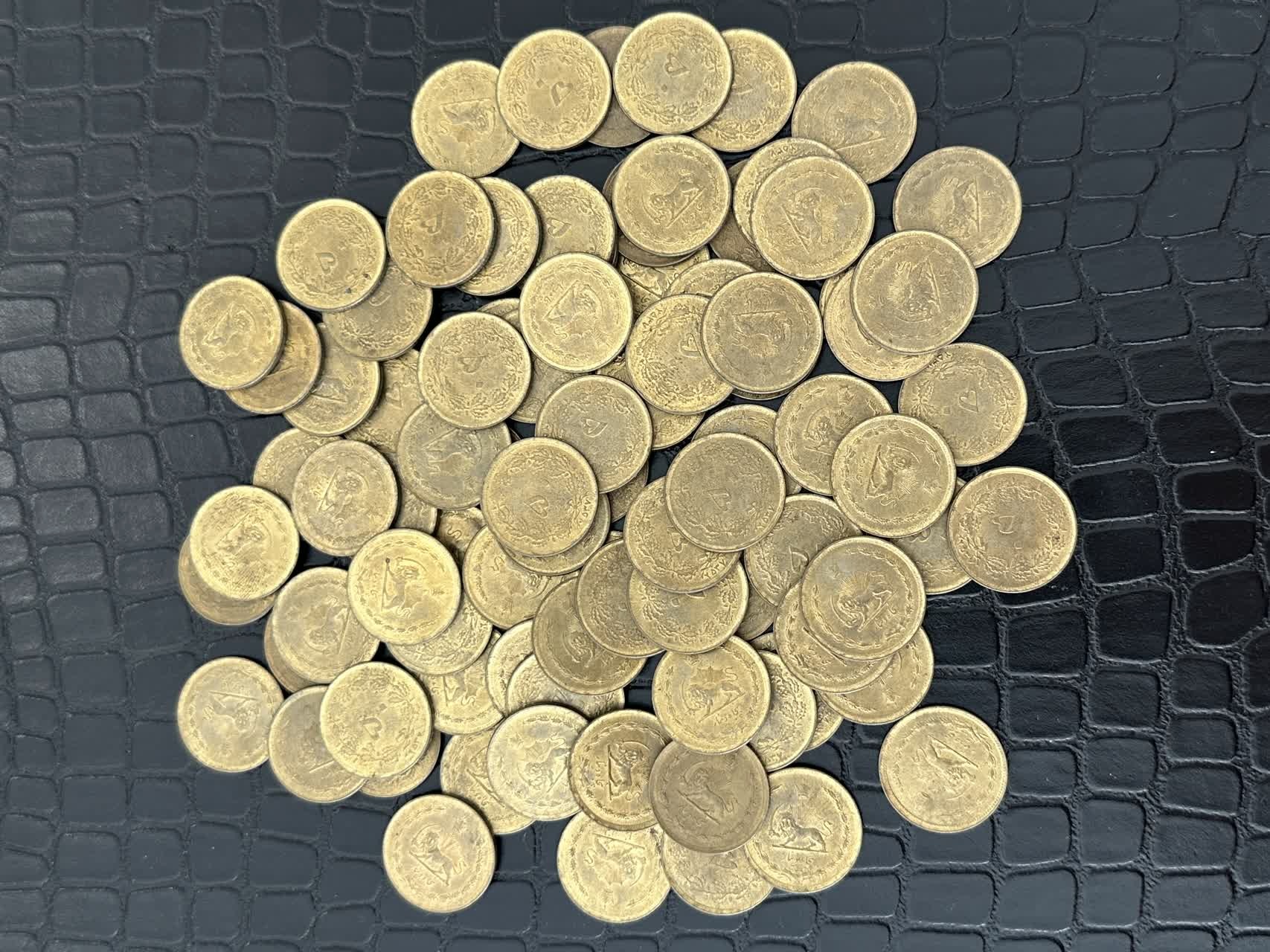 90 عدد سکه بانکی 50 دیناری ساندویچی 2537 درجه یک