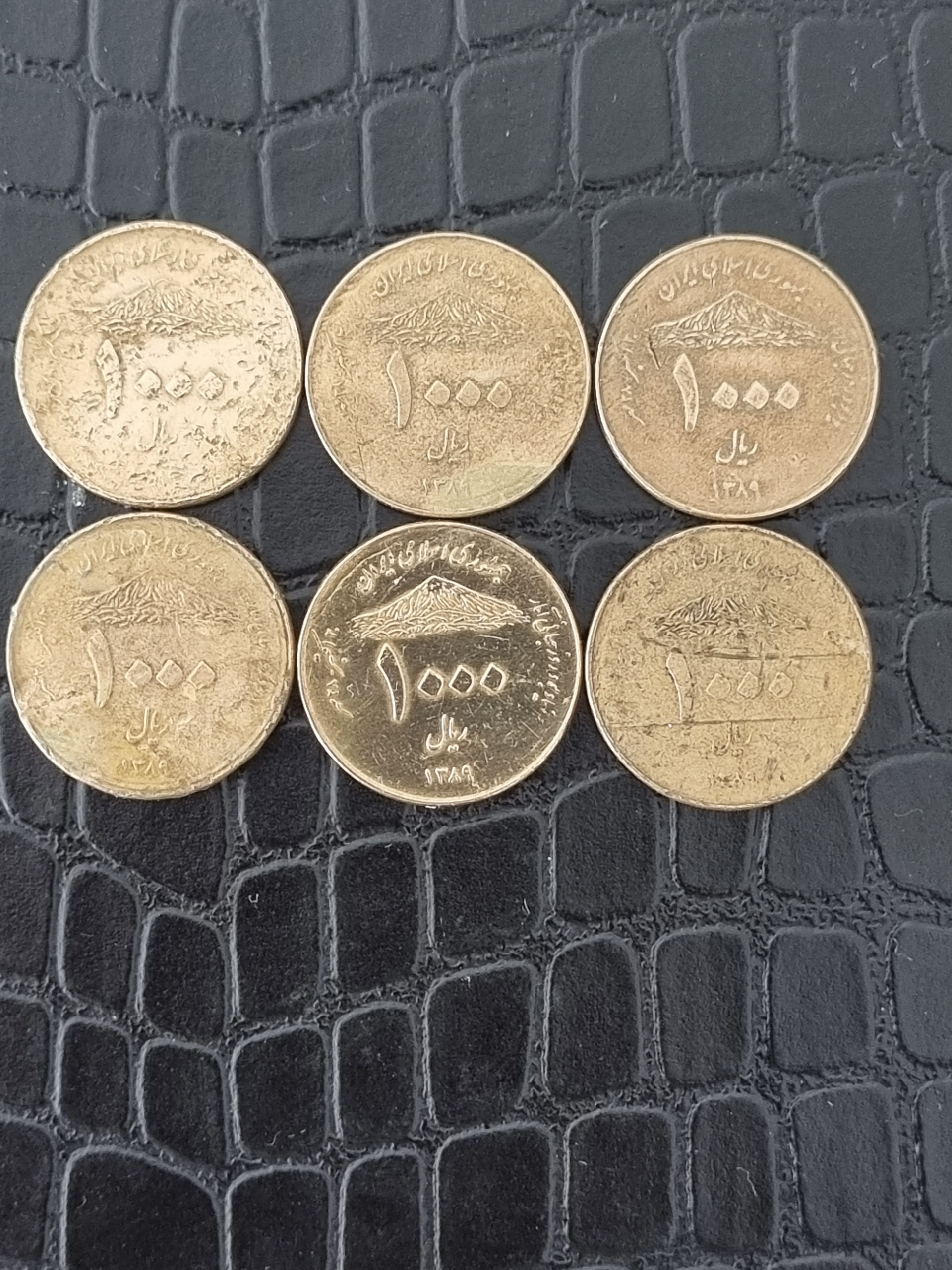 6 عدد سکه 1000 ریالی آمار