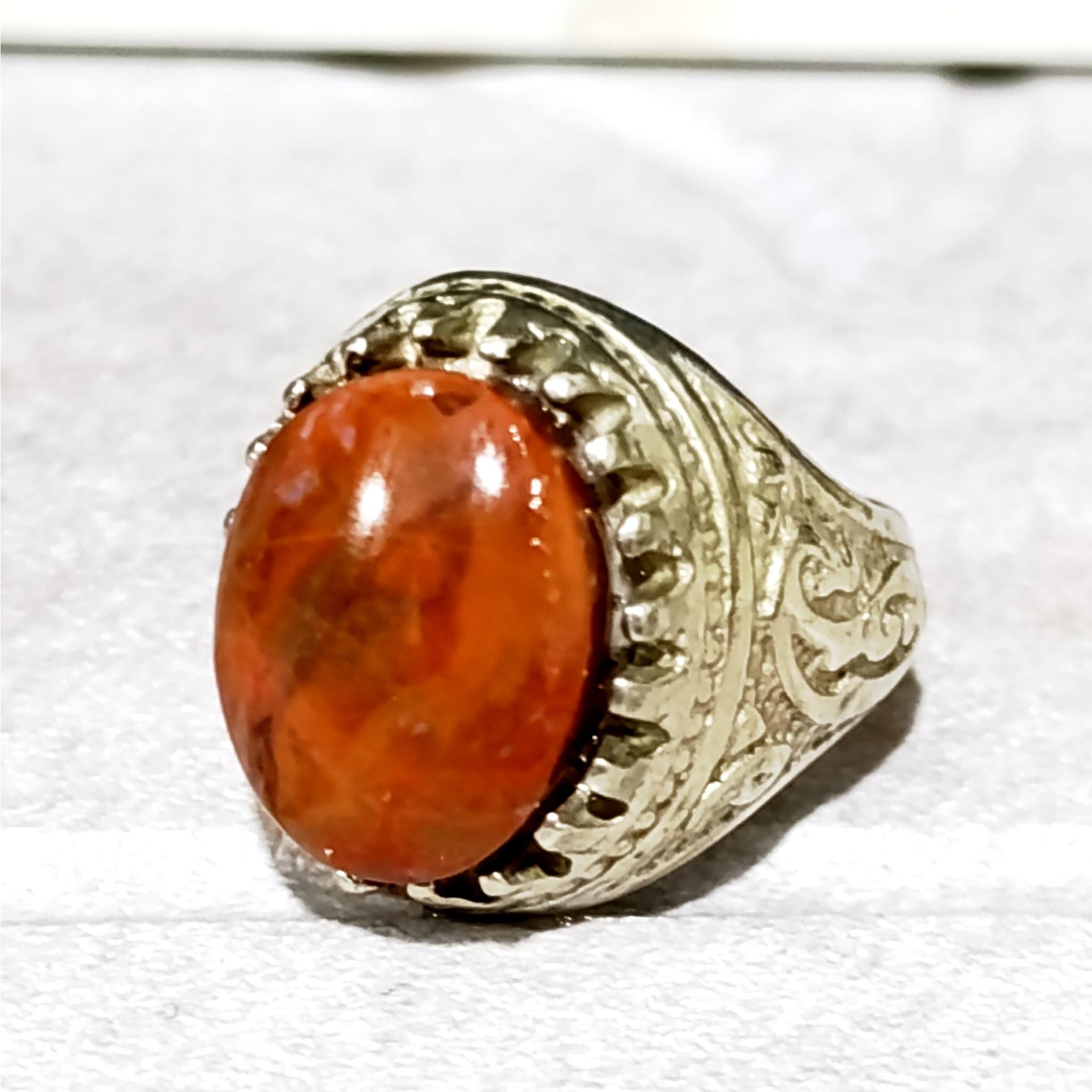 انگشتر عقیق یمنی بینظیر