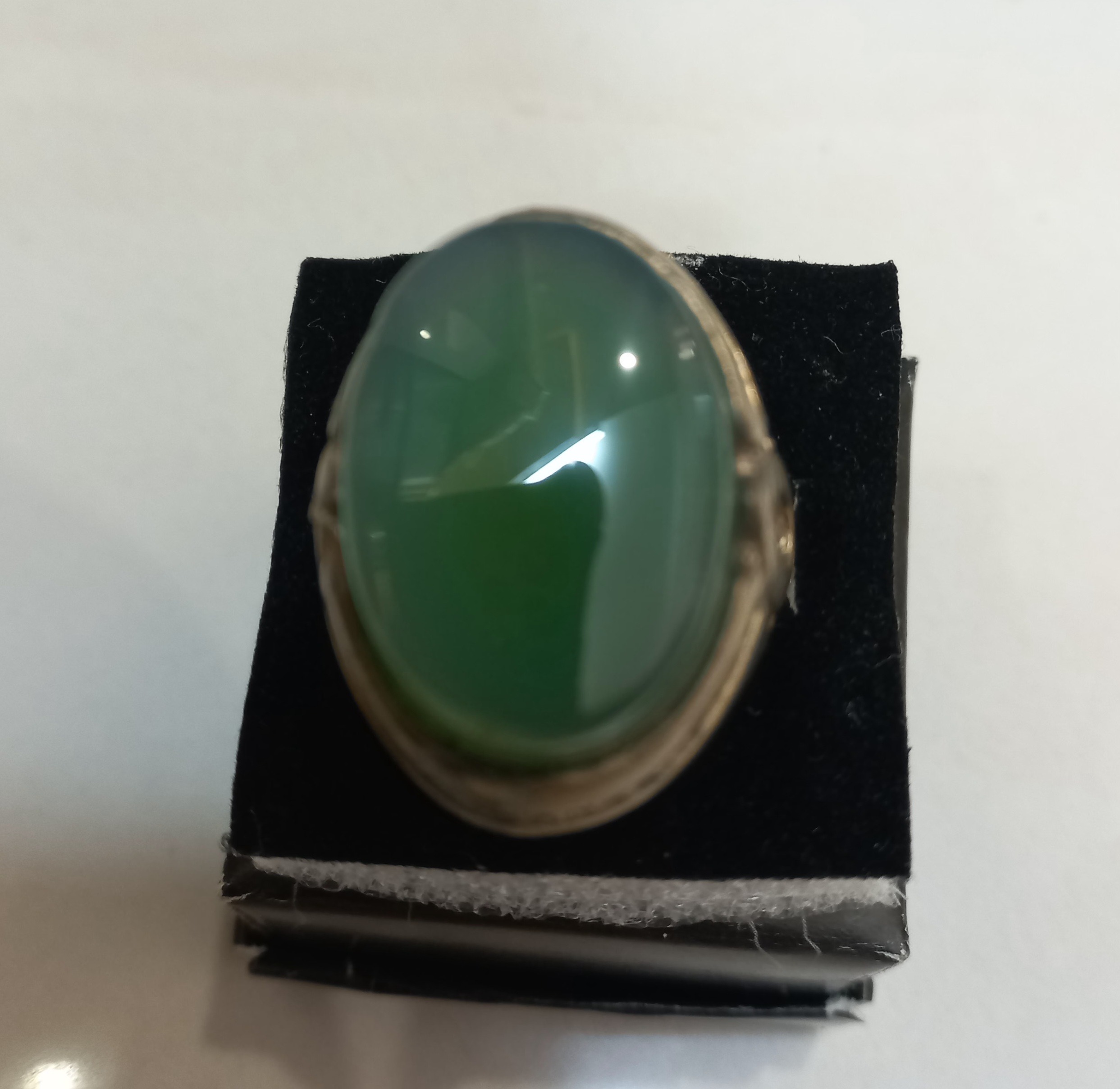 انگشتر عقیق سبز اصل