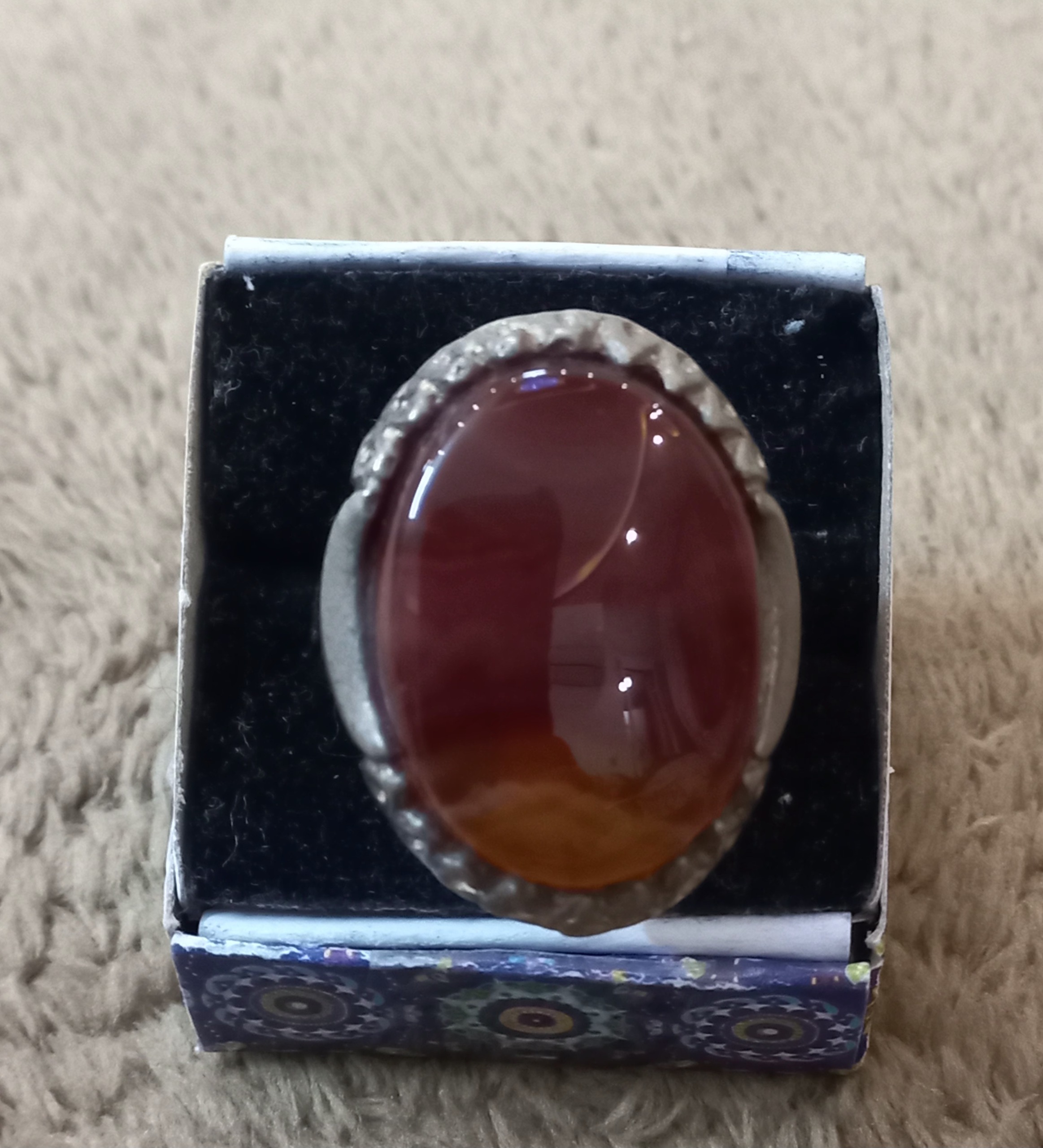 انگشتر عقیق یمنی ناب