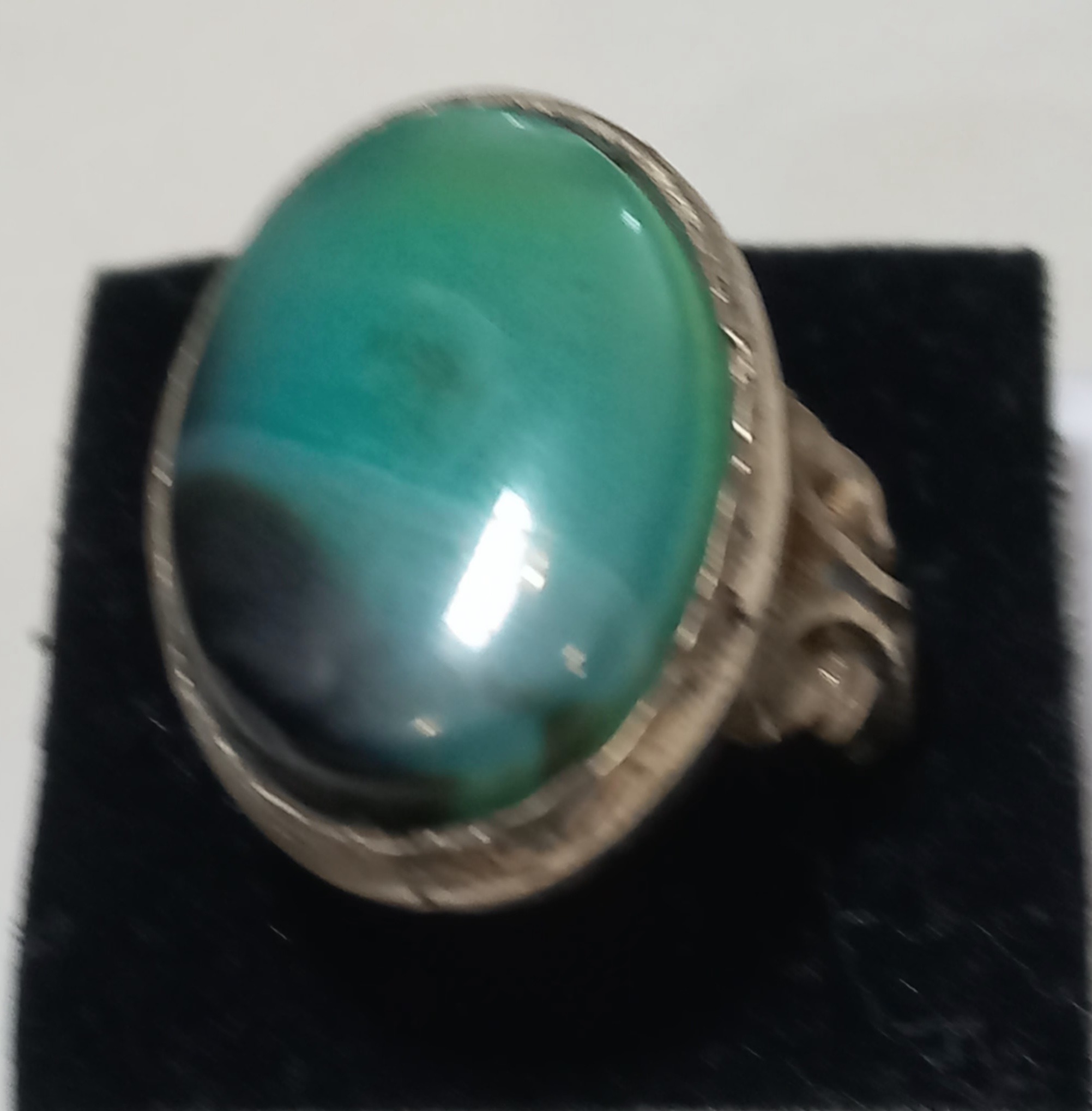 انگشتر عقیق سبز خراسانی