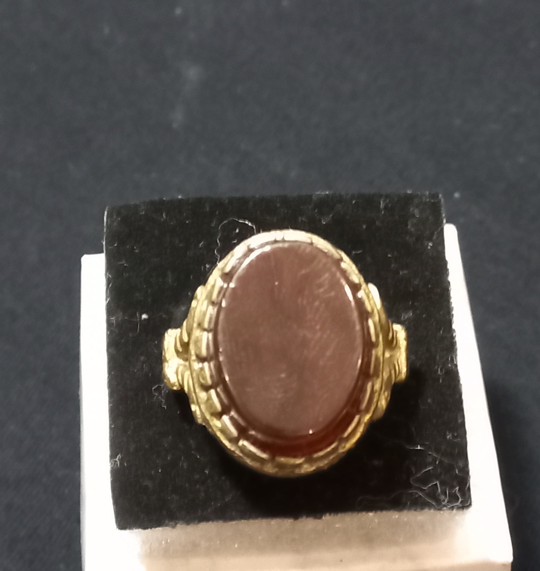 انگشتر عقیق کبدی-