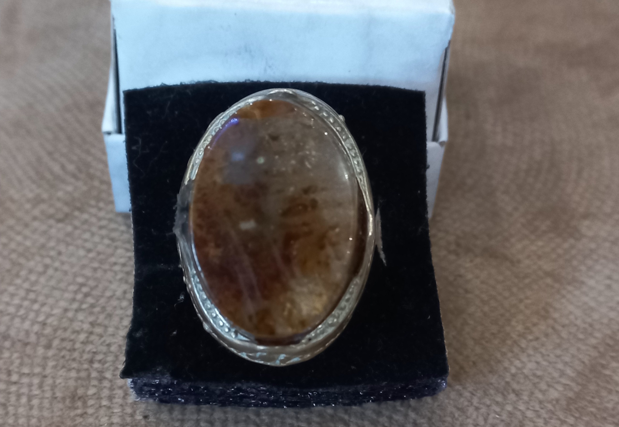 انگشتر جاسپر درشت