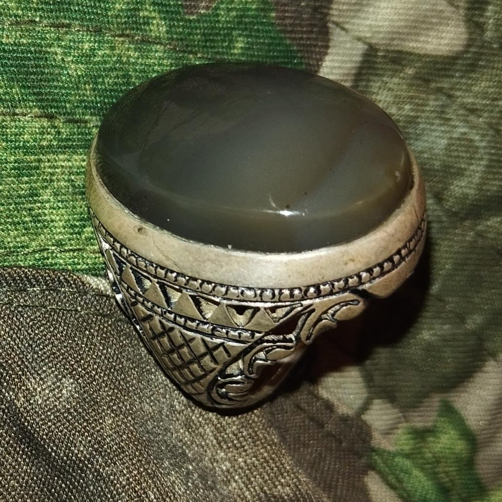 انگشتر عقیق قدیمی نقره دست ساز