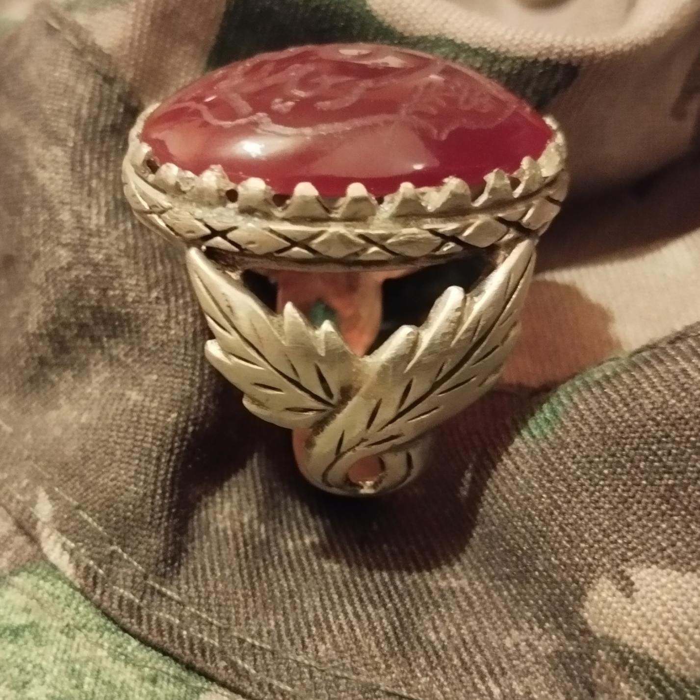 انگشتر عقیق دست ساز