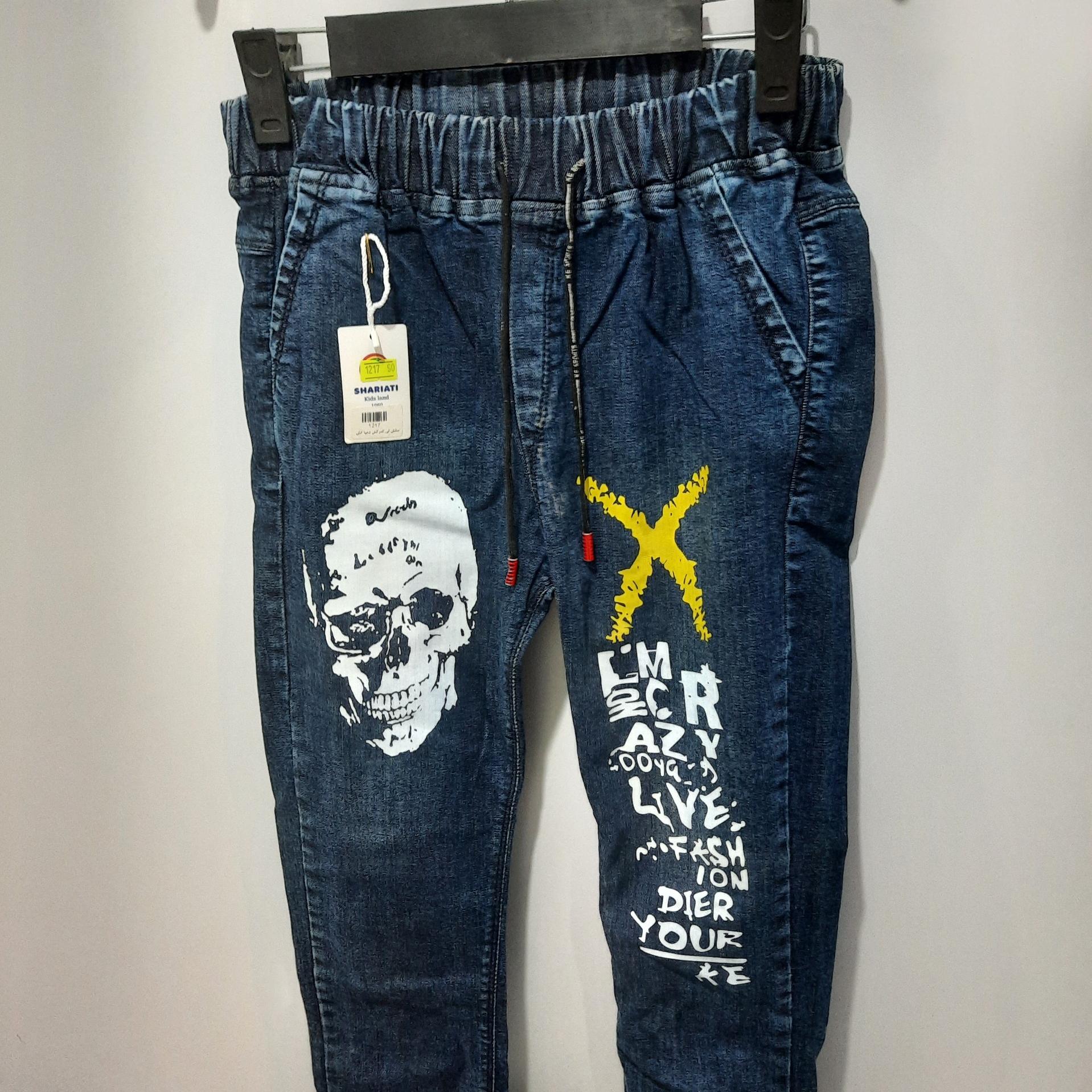 شلوار طرح لی دم پا کش سایز95