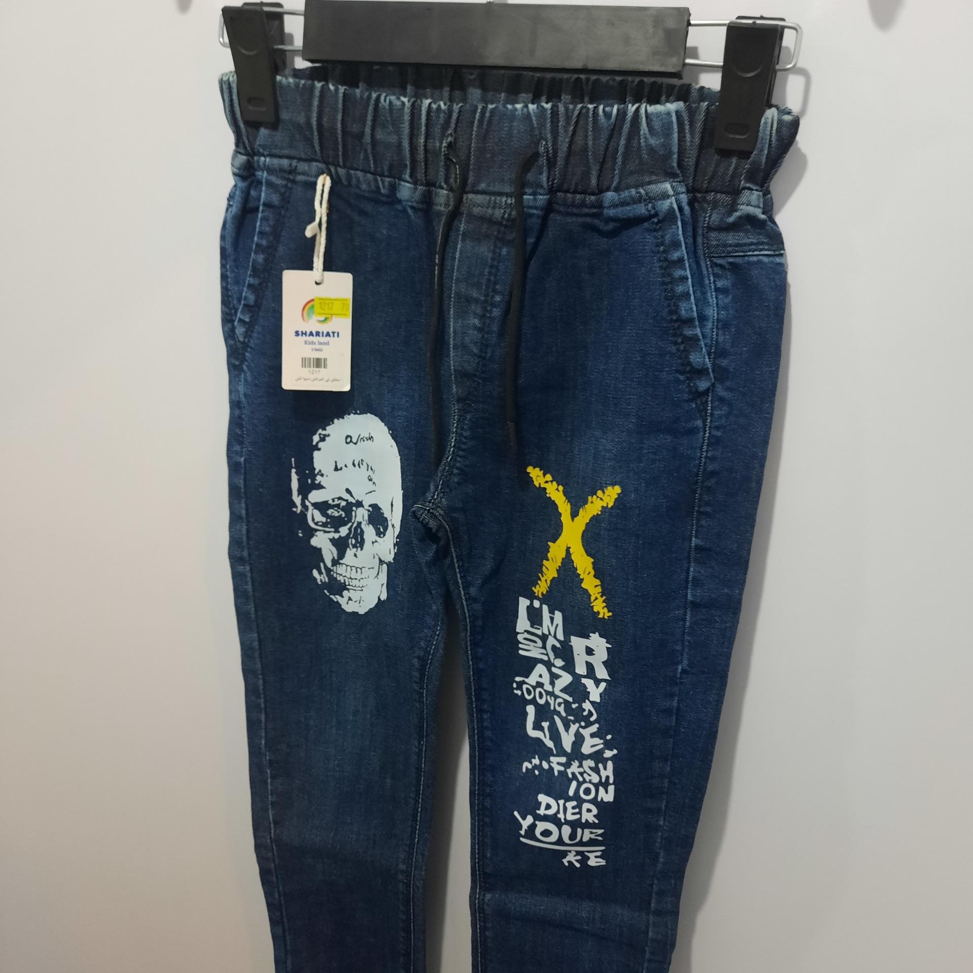 شلوار طرح لی دم پا کش سایز 75