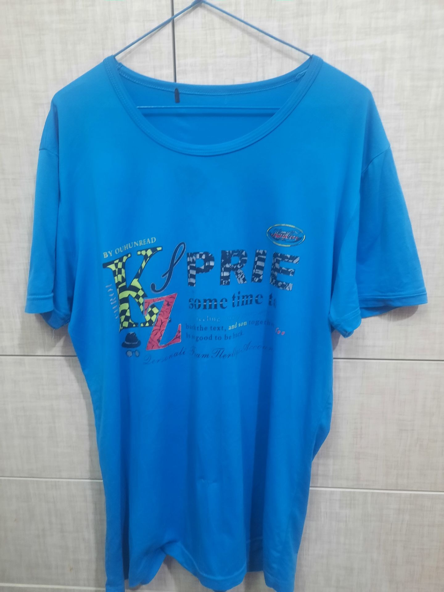 تیشرت آبی سایز xl تا 2xl