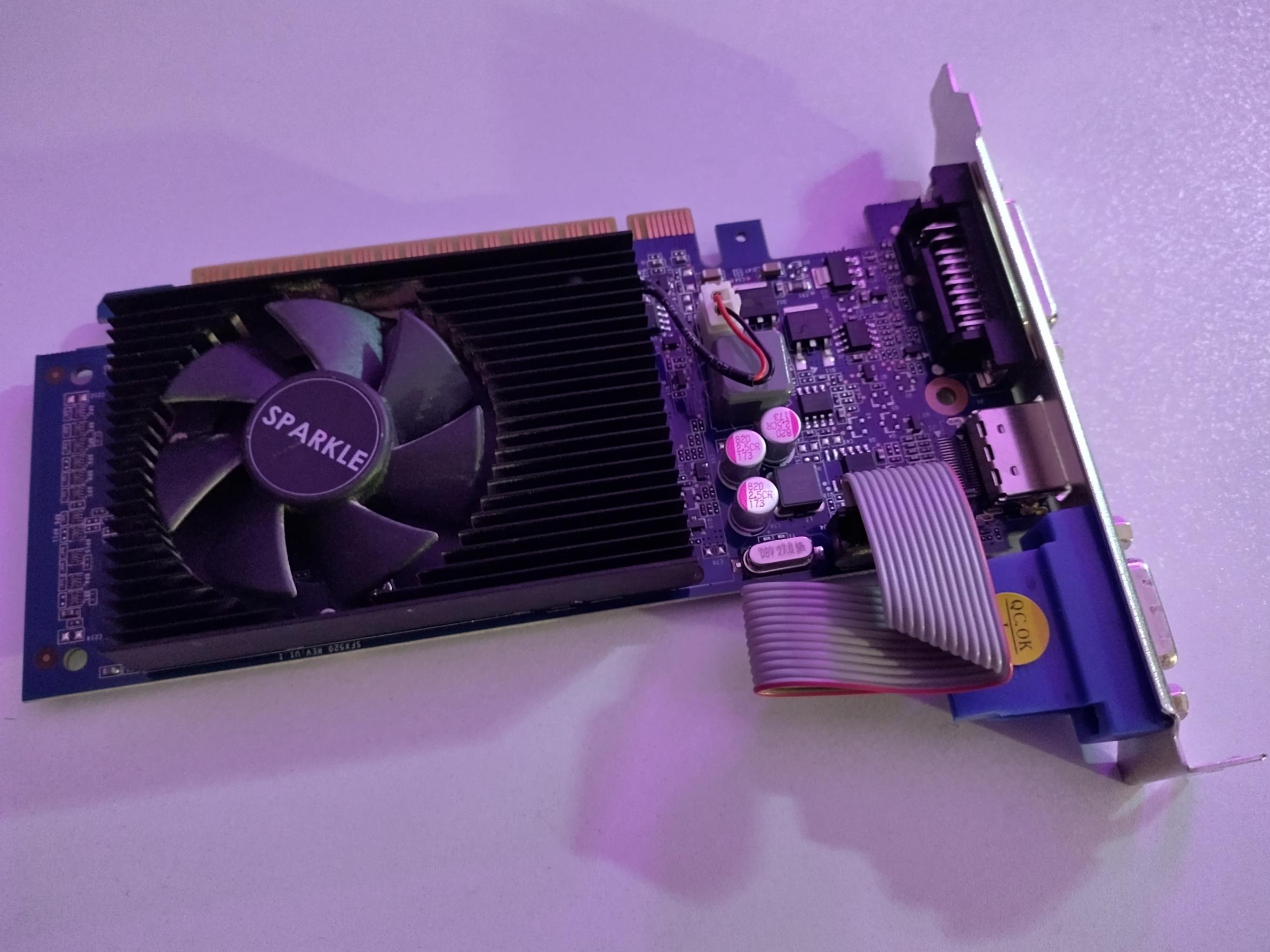 کارت گرافیک GeForce 210 از برند sparkle