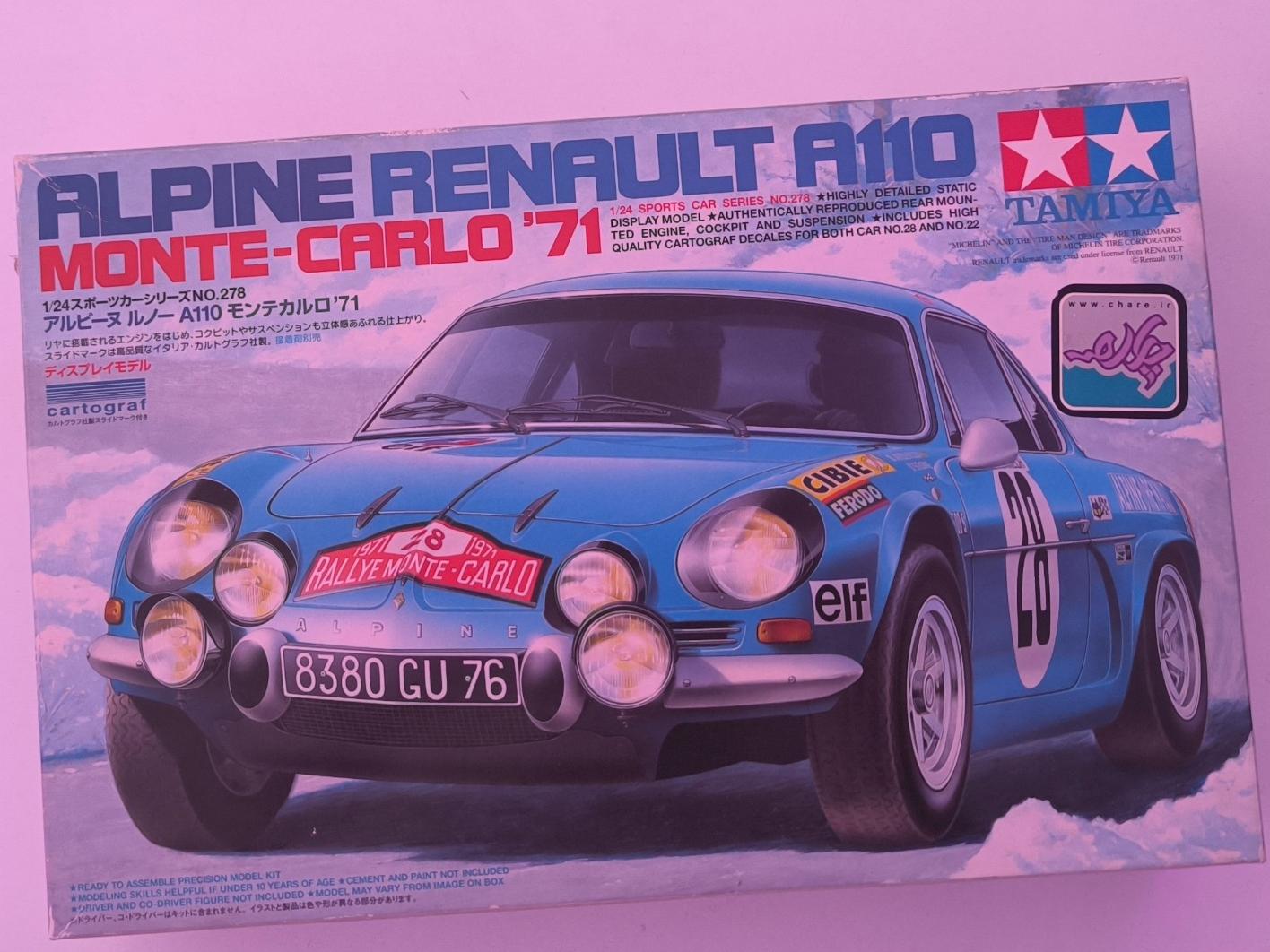 ماکت ساختنی برند ژاپنی تامیا Renault Alpine A110