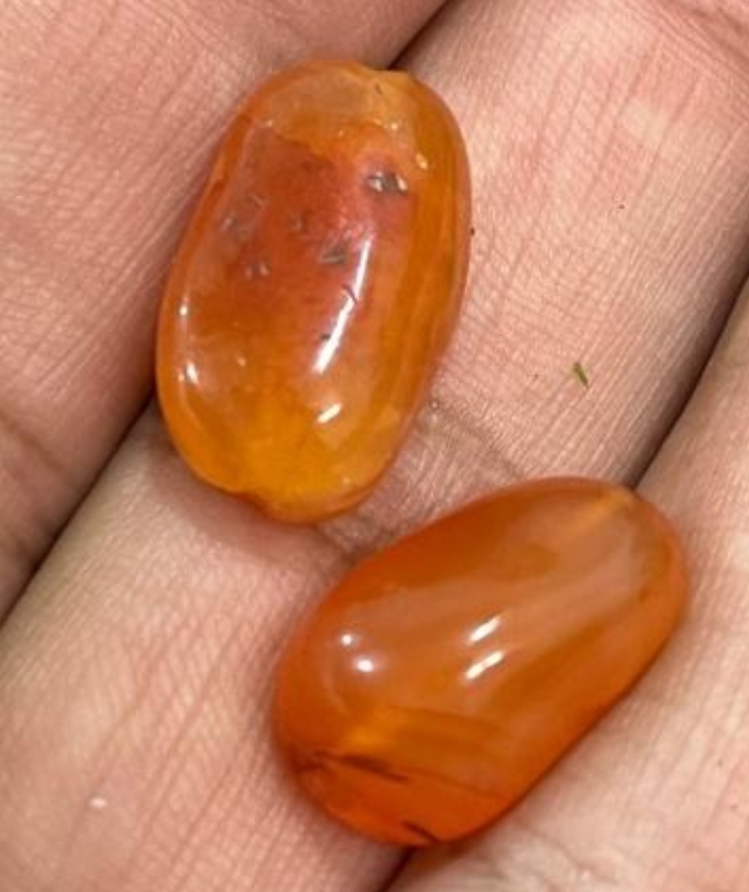 مهرهای عقیق کهنه طوقدار رگه خونی