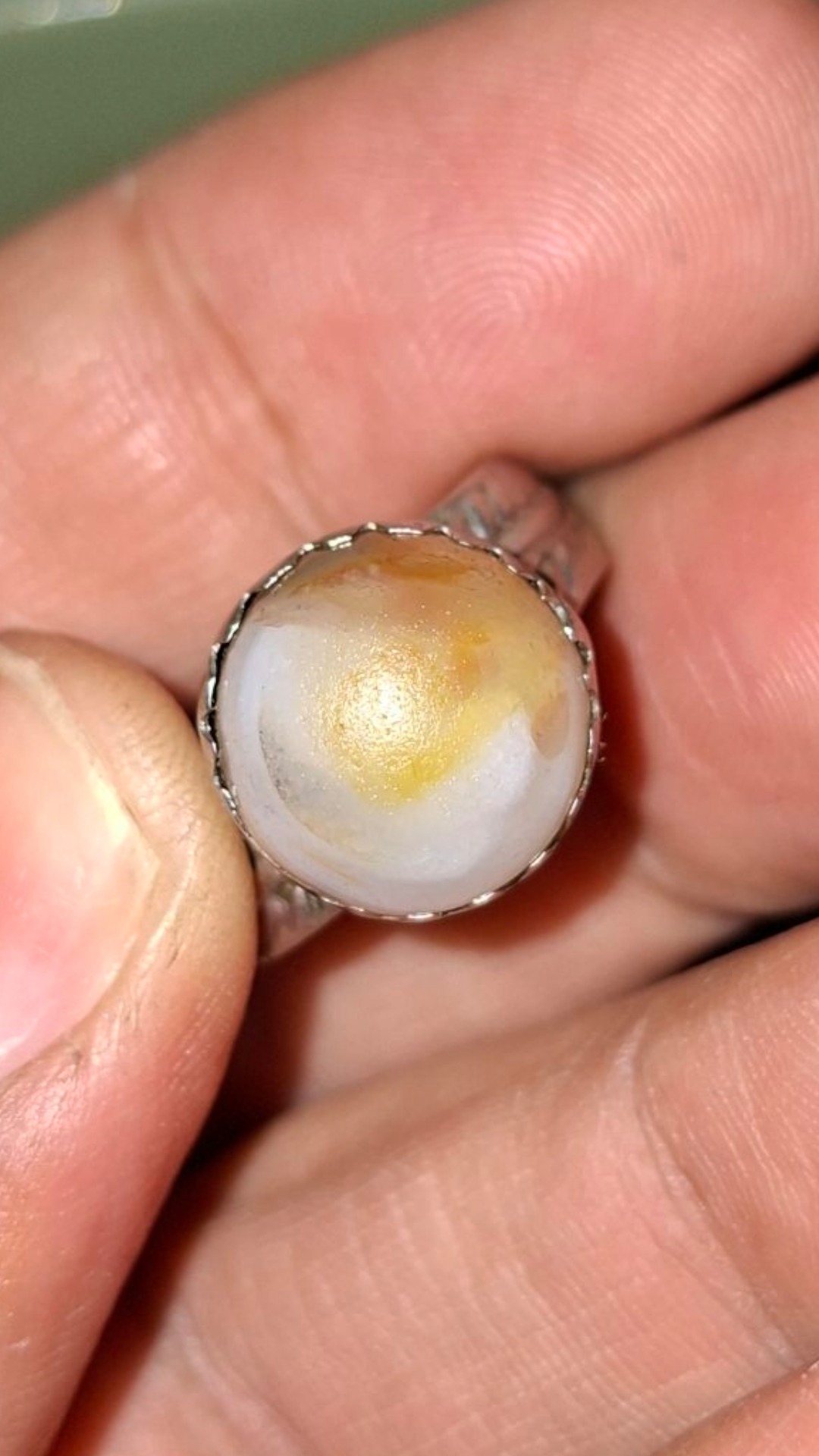 انگشتر عقیق طوقدار قاجاری