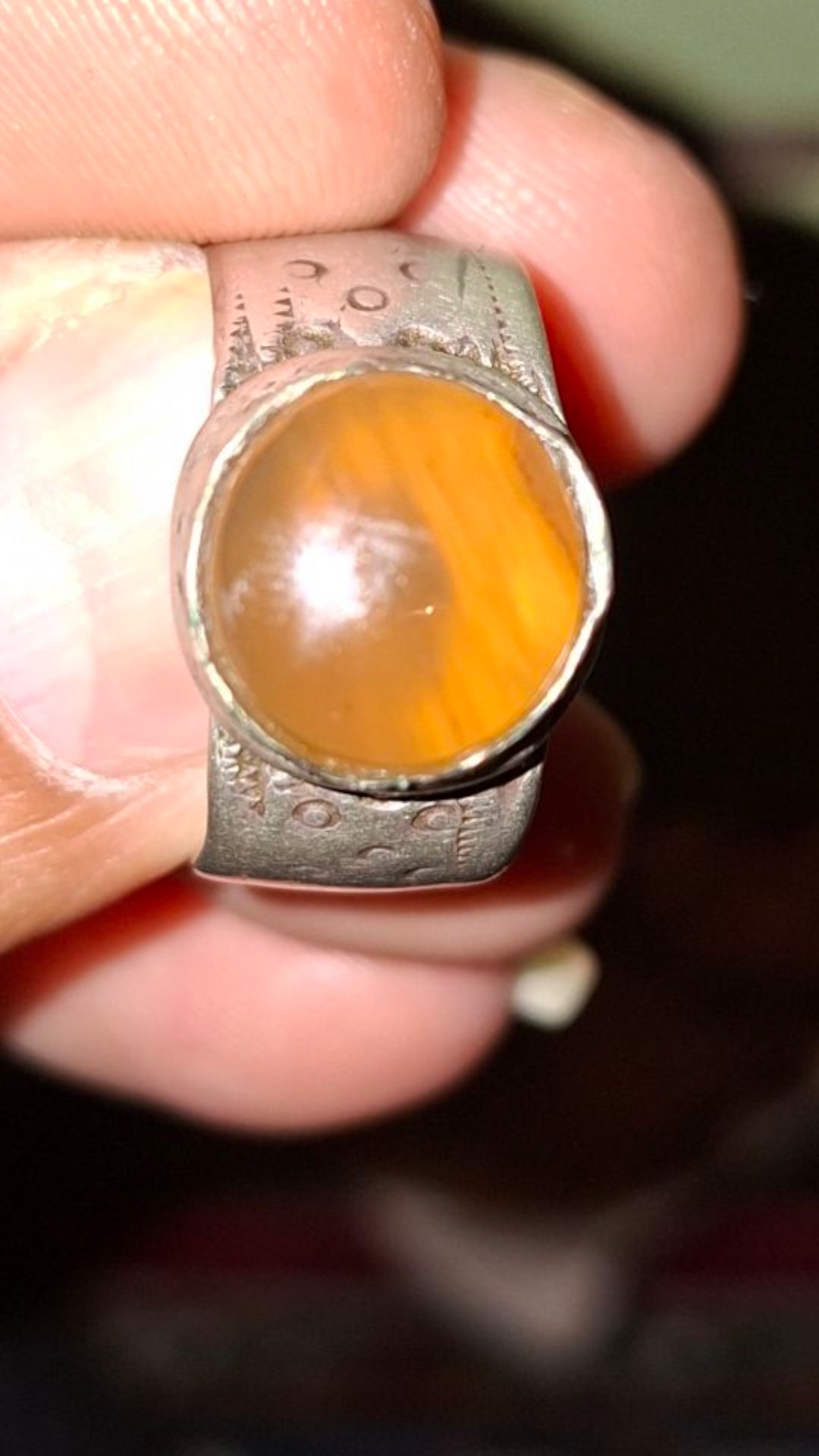 انگشتر عقیق یمنی خوشرنگ