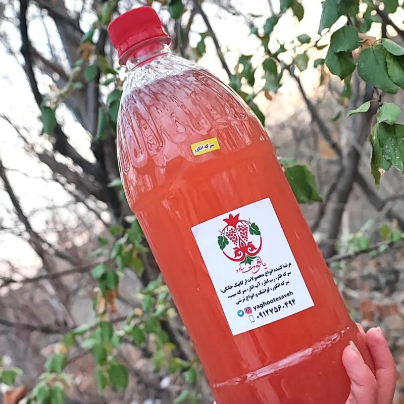 سرکه انگور خانگی خالص یک لیتری