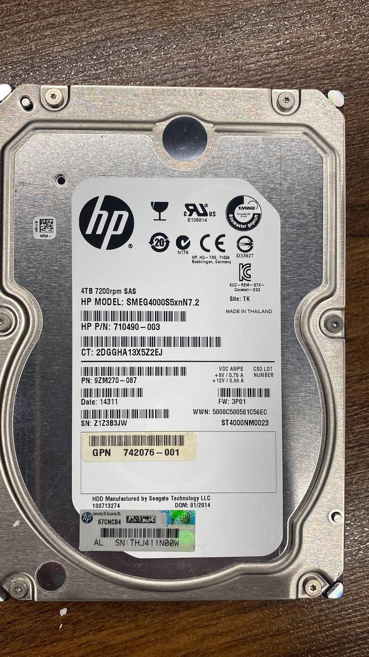 hdd 4tb seagate sas 7.2k