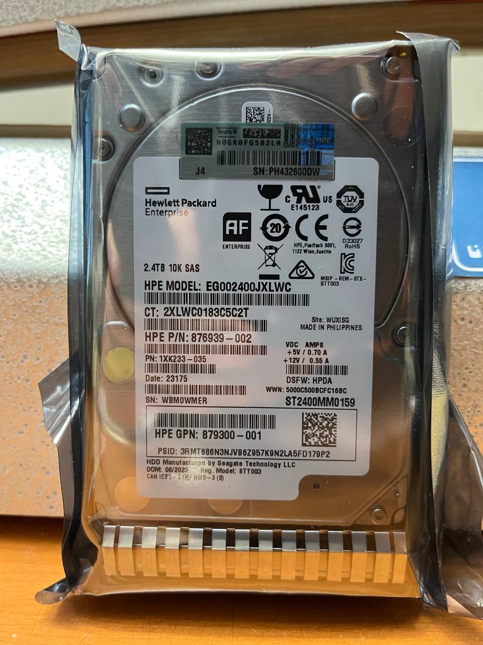 HP 2.4TB SAS 12G 10K SFF DS
