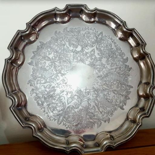 سینی سرو سیلور پلیت مارکدار