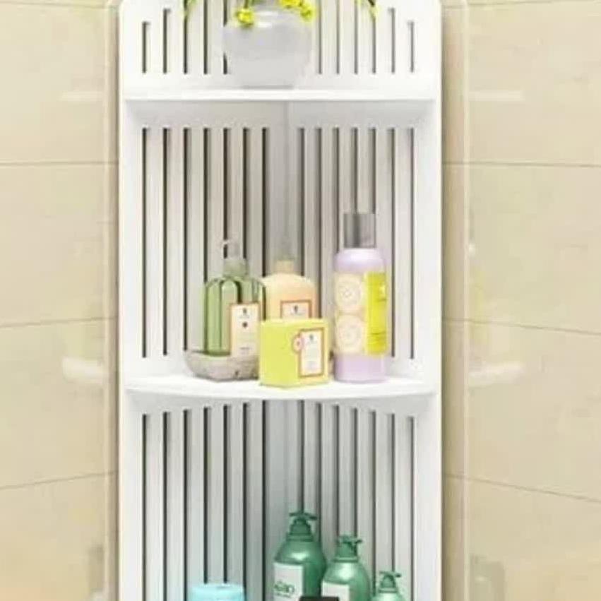 شلف سه طبقه حمام مدل خطی