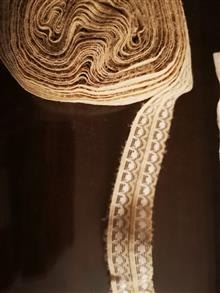 لوازم خیاطی تور کرم رنگ پهن