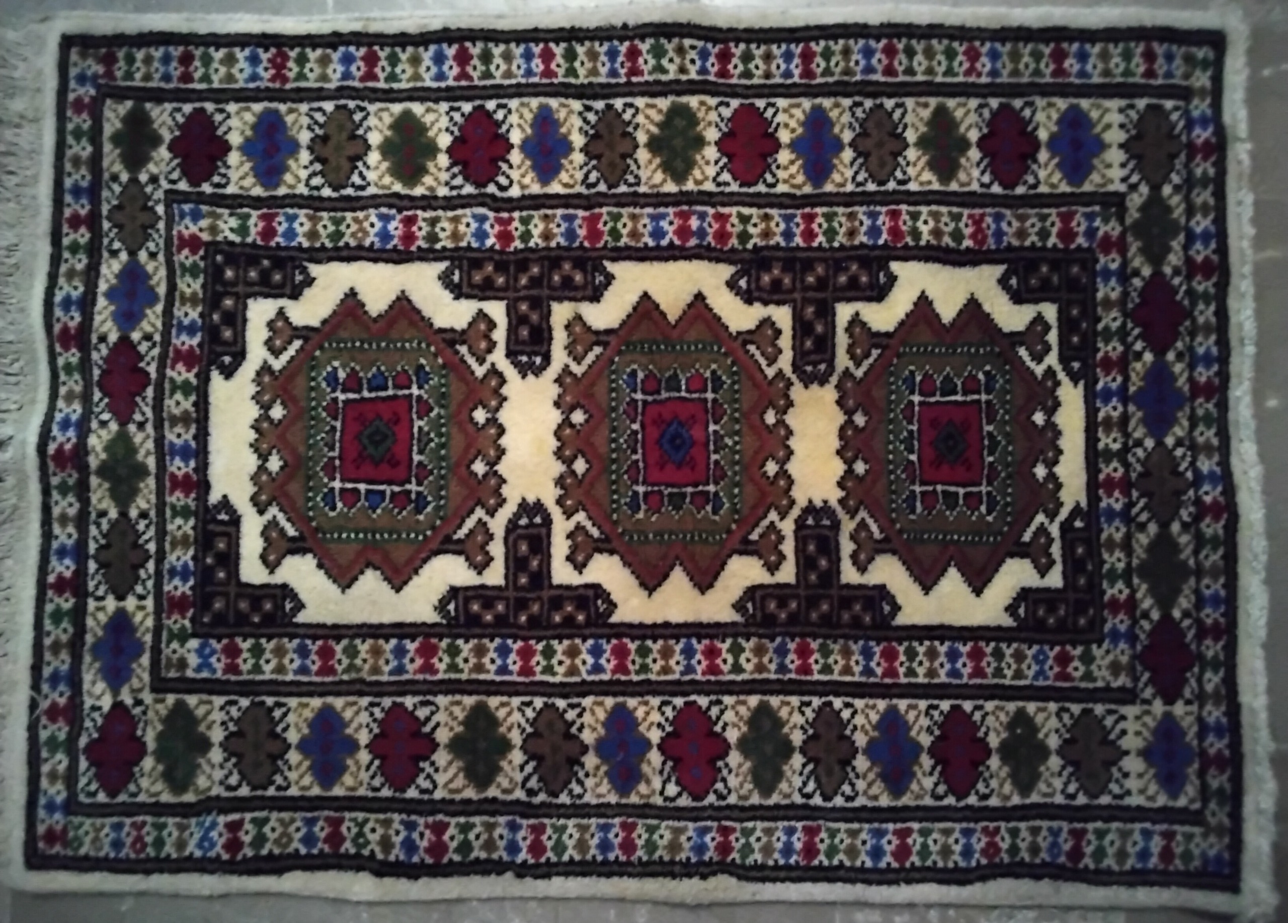 قالیچه یا پادری یک جفت دست باف