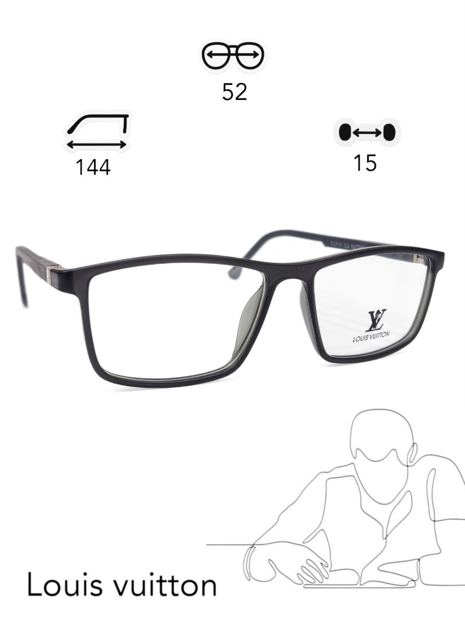 عینک طبی مردانه LOUIS VUITTON کد2719