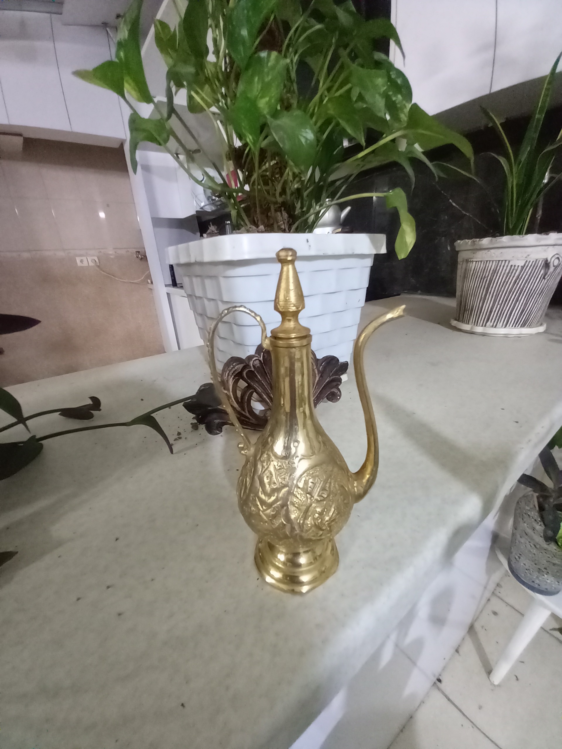 گلابدان برنجی آنتیک