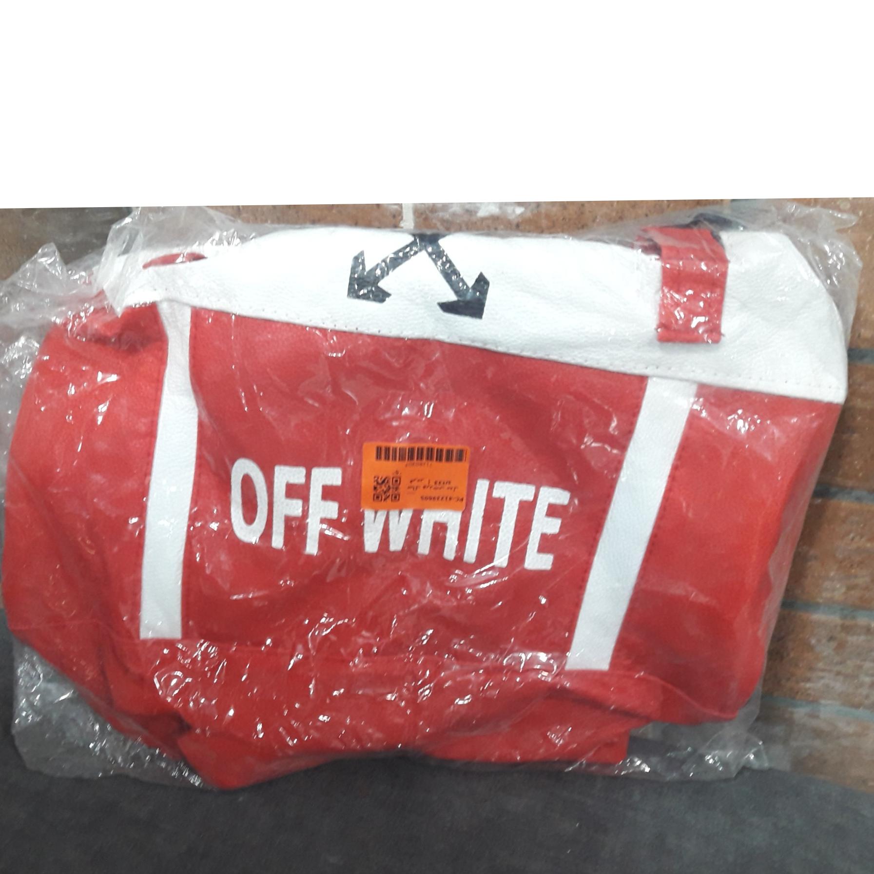 ساک ورزشی off white( پلمپ و اکبند)