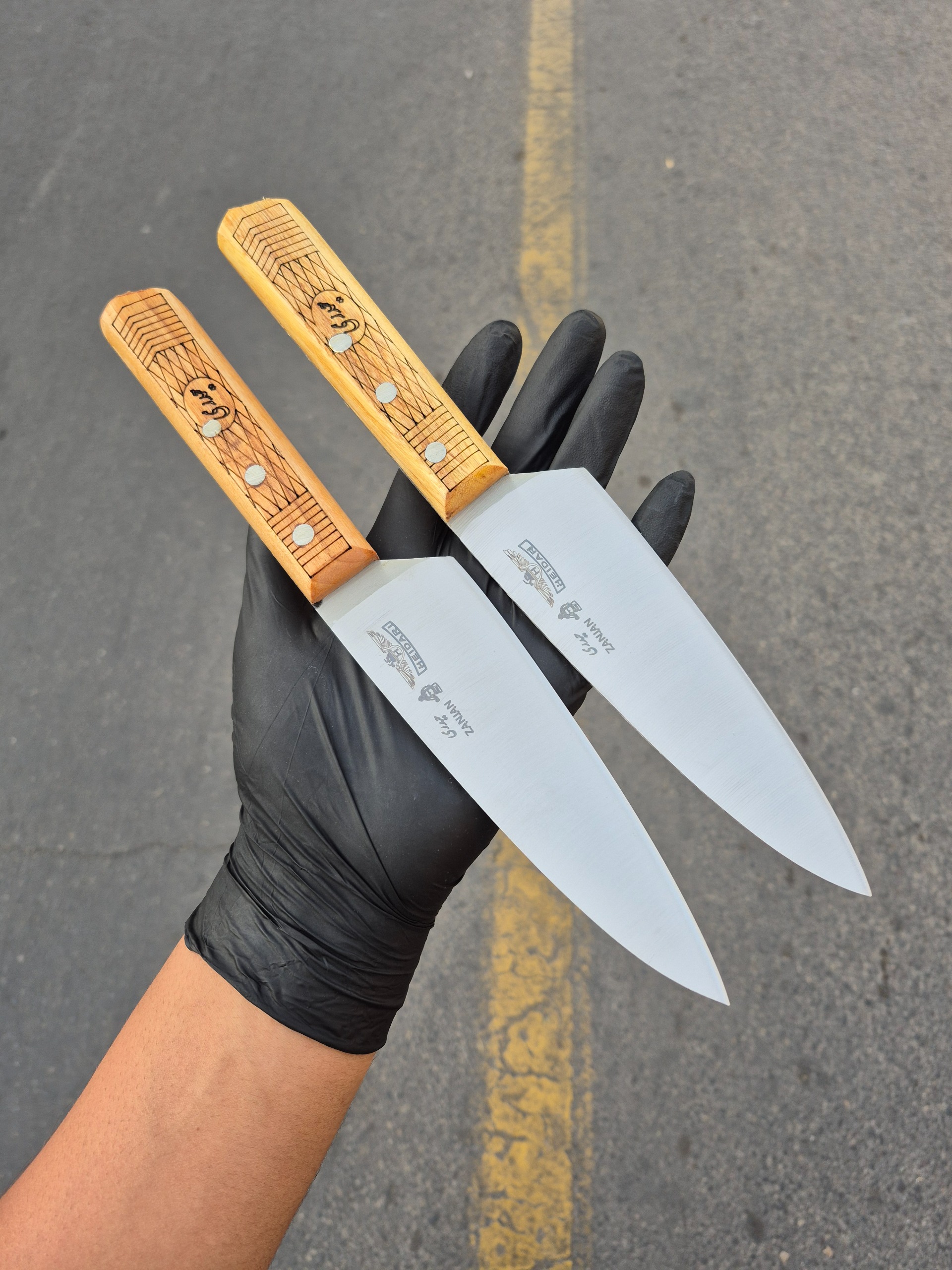 چاقوی آشپزخانه حیدری مدل راستهبری سایز2