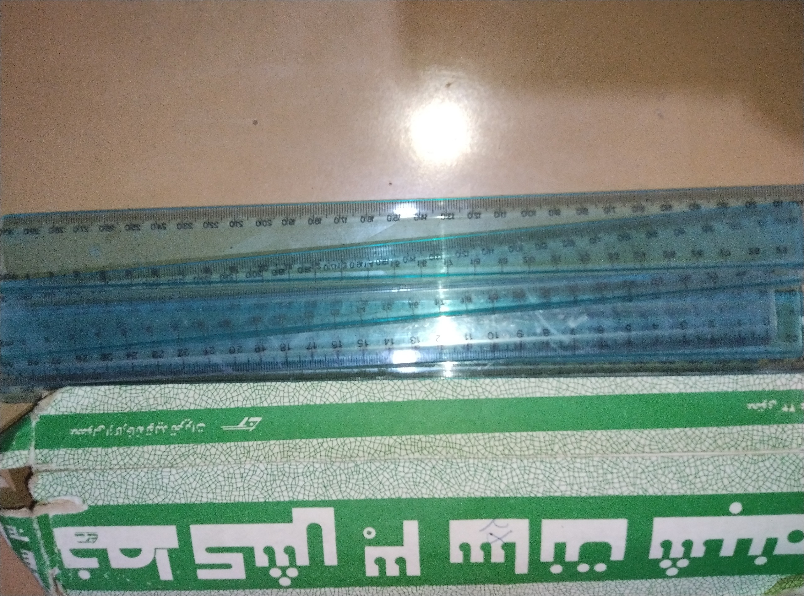 شش عدد خط کش سی سانتی