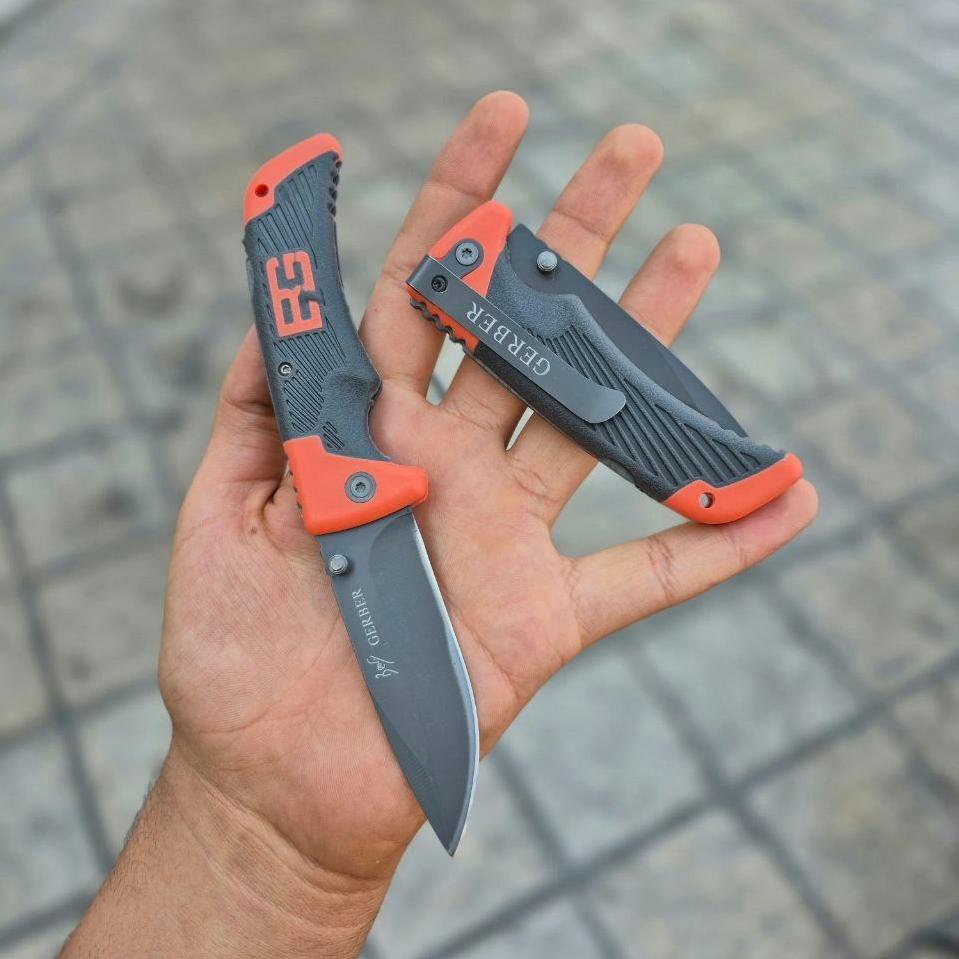 چاقوی جیبی ضامن دار گربر سایز متوسط