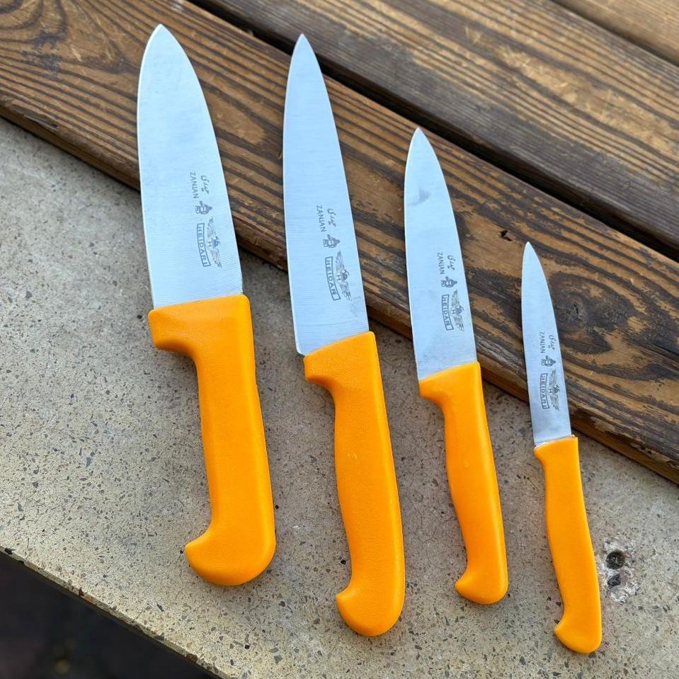 ست چاقوی 4پارچه آشپزخانه حیدری مدل دسته پلاستیکی