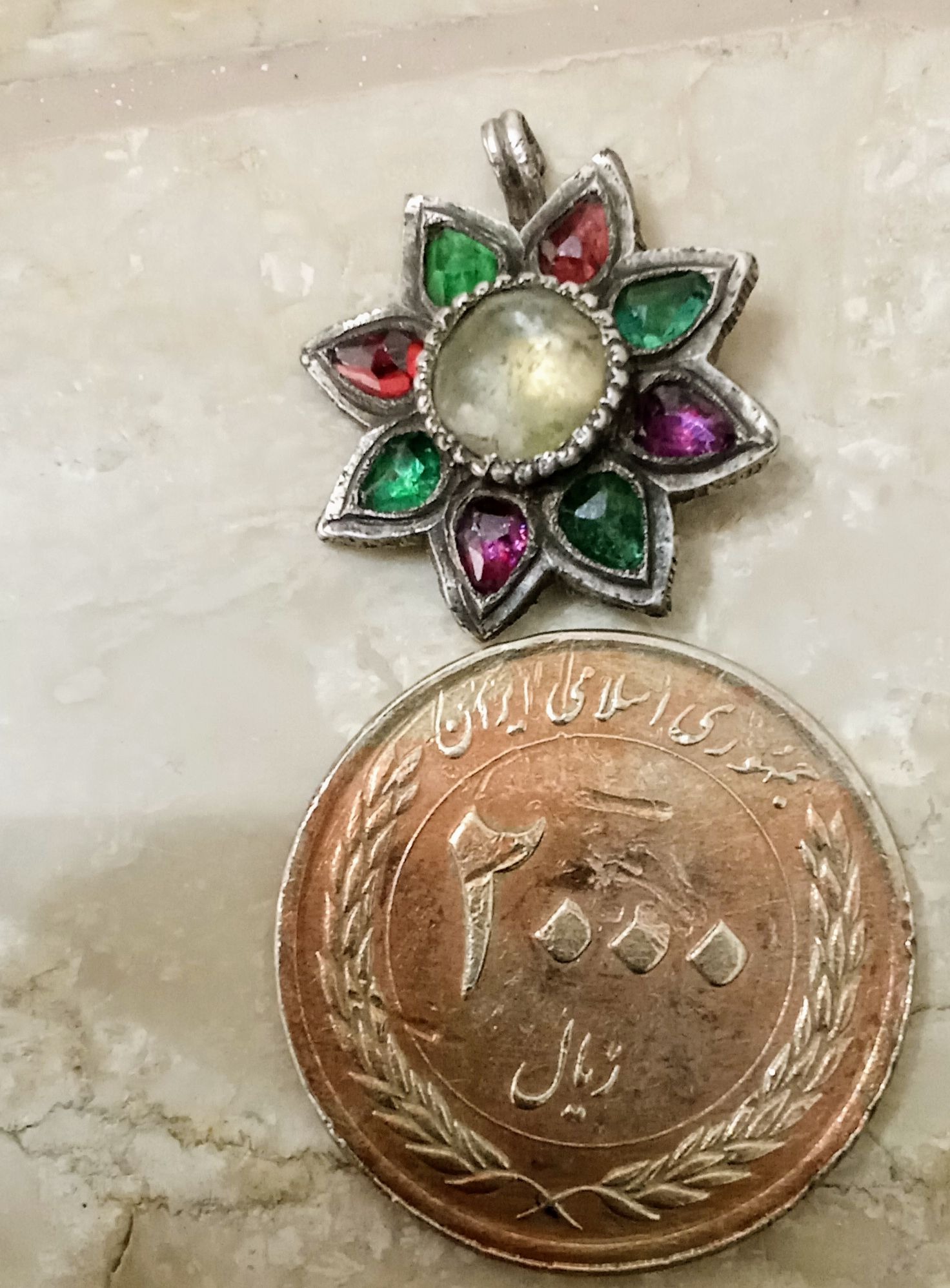 آویز نقره قدیمی