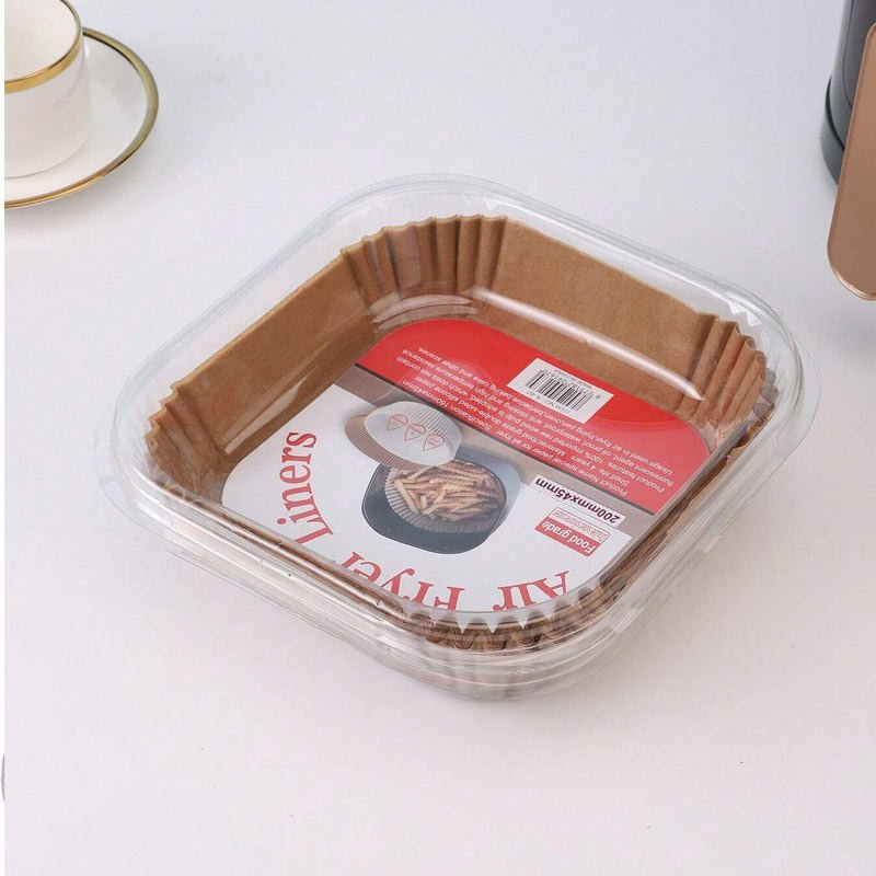 کاغذ نسوز سرخ کن بدون روغن 50 عددی مدل مربعی