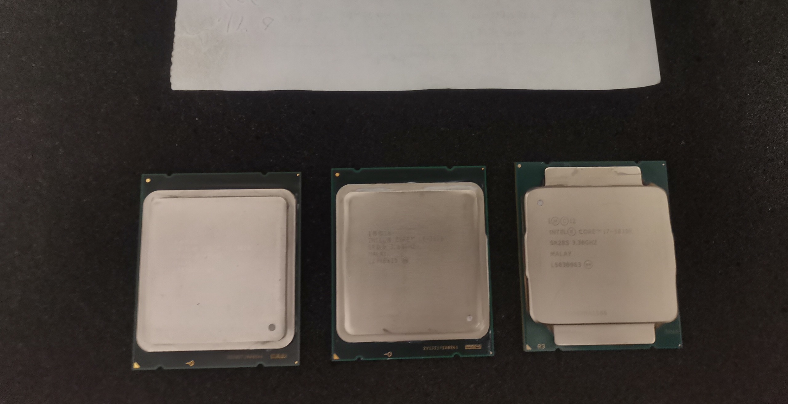سه عدد پردازنده سوکت 2011 سری Core i7