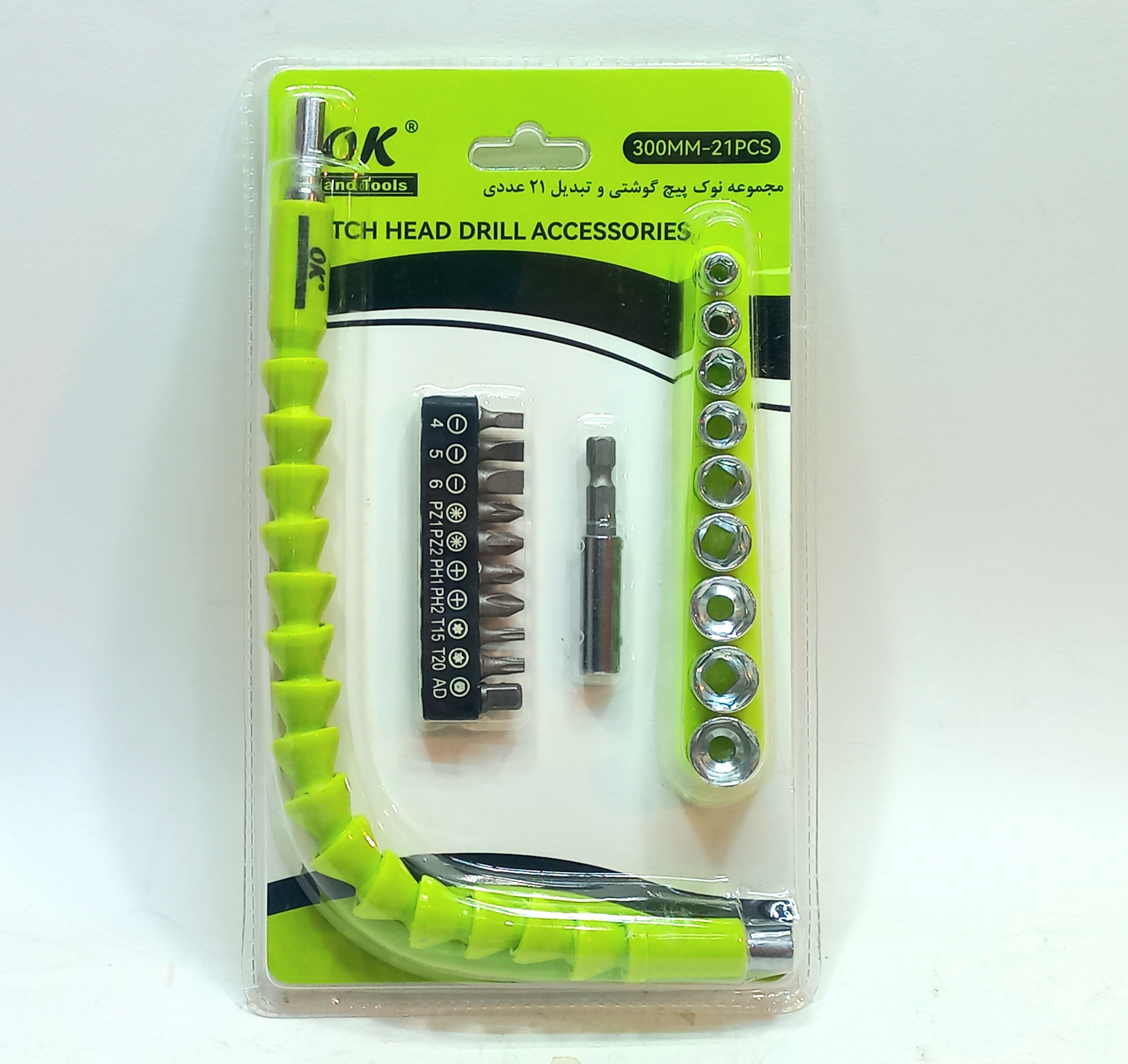 نوک پیچگوشتی و بکس 21 عددی اوکی