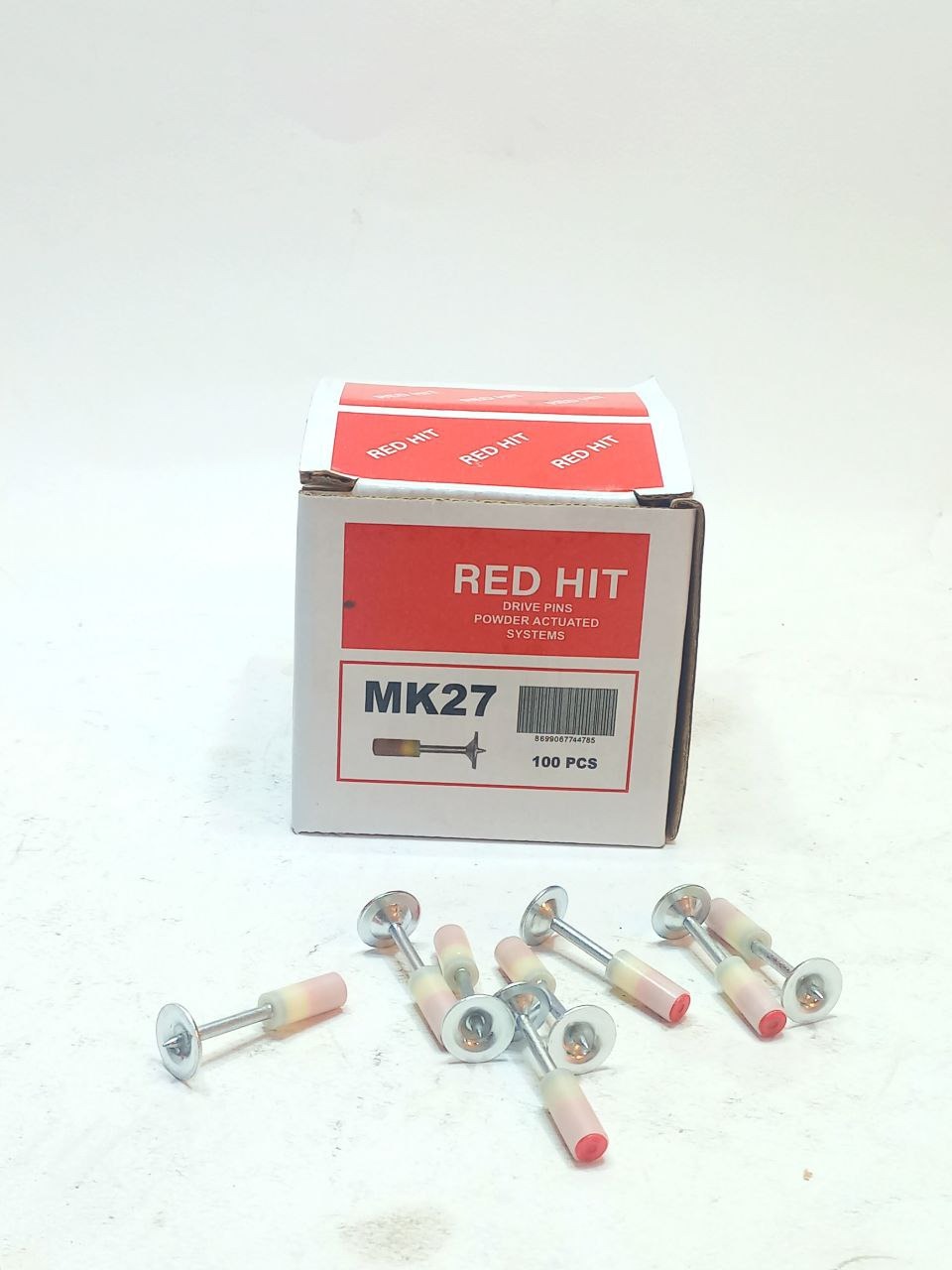 100 عدد میخ و چاشنی رد هیت mk 27