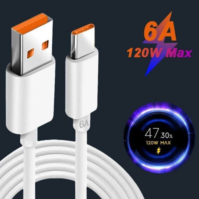 40عدد کابل تایپ سی فست شارژ 6A