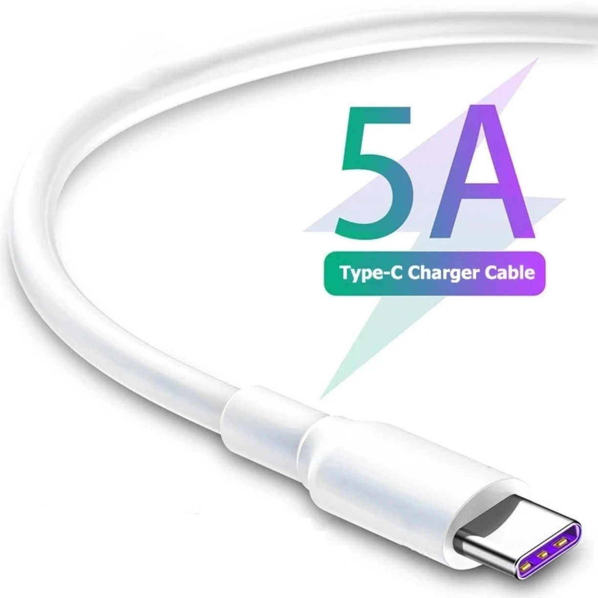 3عدد کابل تایپ سی فست شارژ 5A