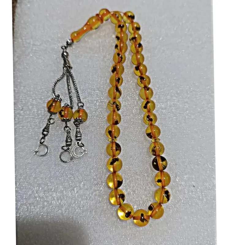 تسبیح کهربا مورچه دار