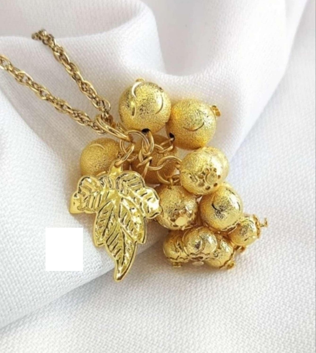 گردنبند خوشه انگور جنس برنجی ضد حساسیت