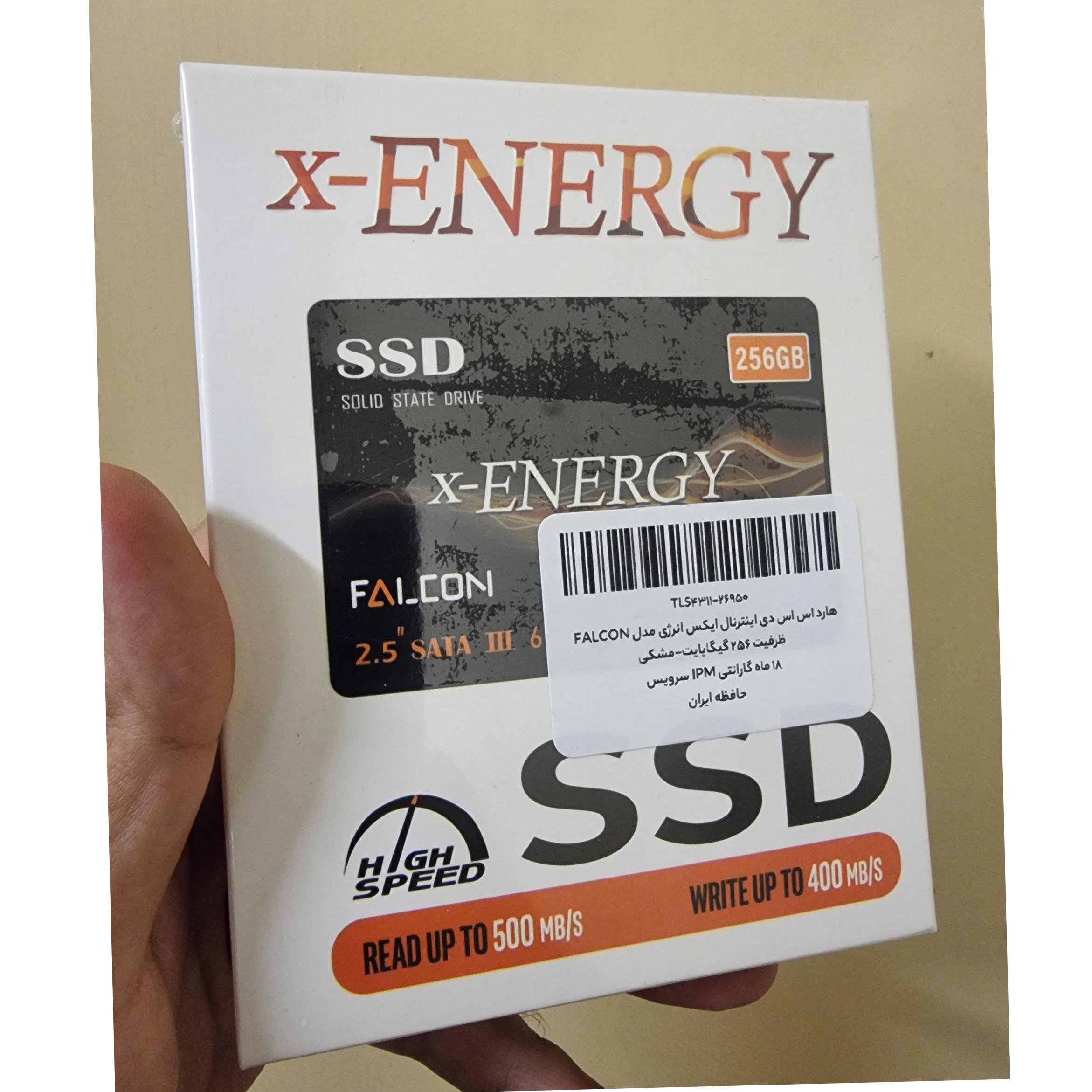 هارد 256 گیگ ssd برند X-ENERGY ایکس انژی آکبند