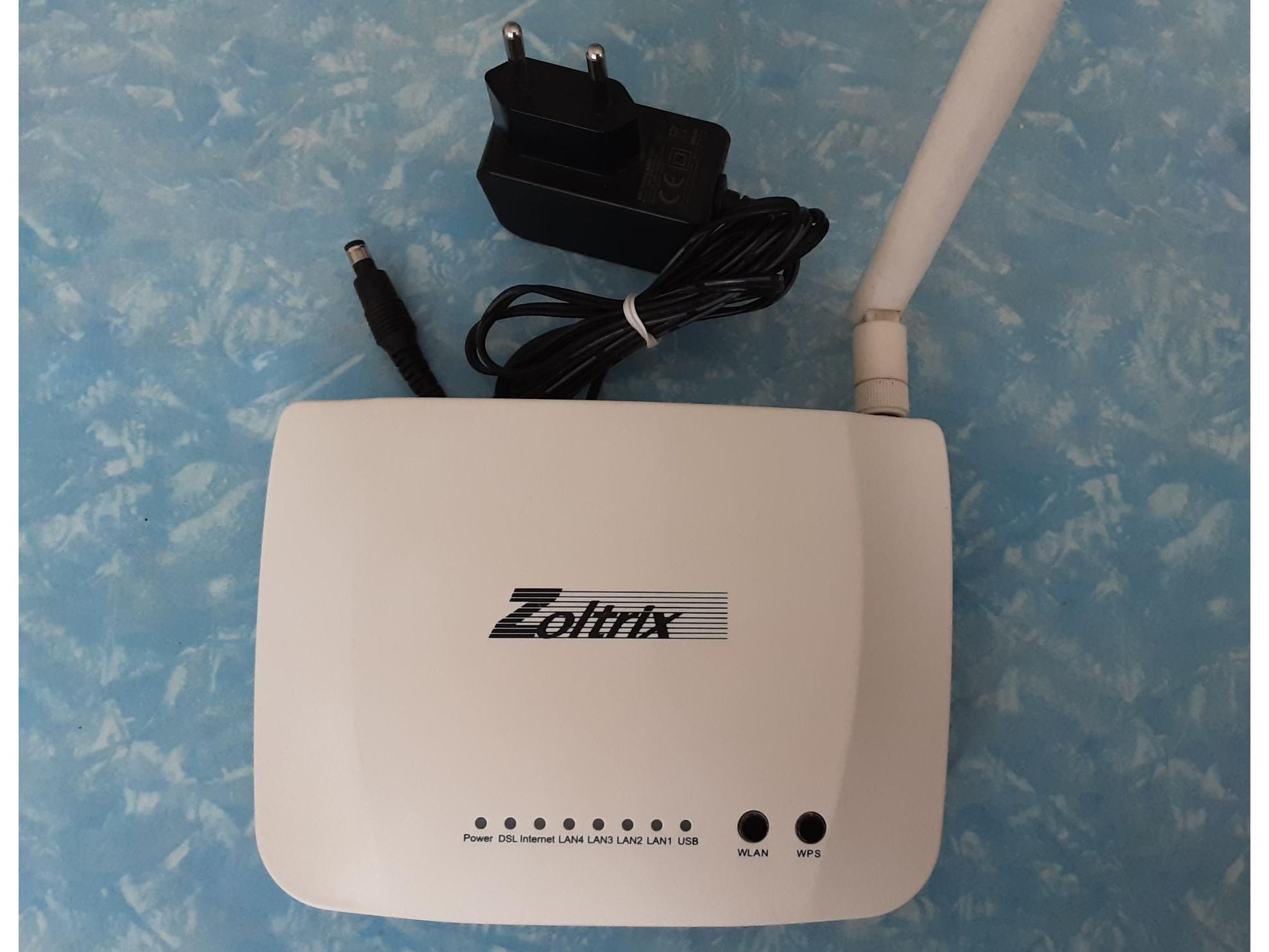 مودم زولتریکس ZW444 تک آنتنه سالم با آداپتور