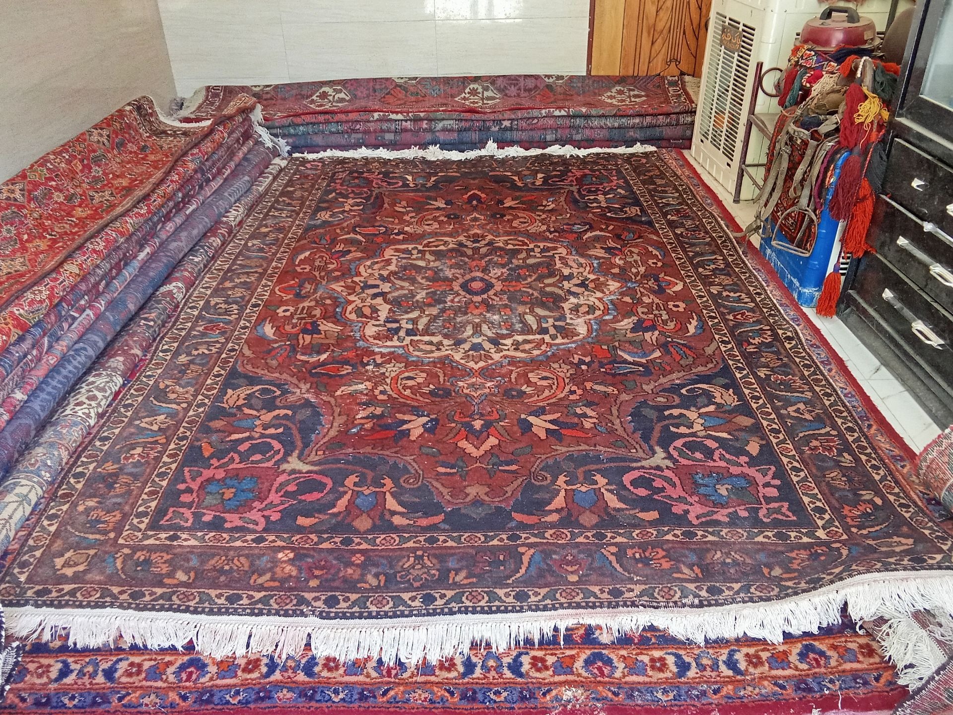 حراجی 6عدد فرش دست باف 6متری
